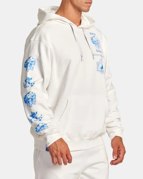 Rvca Everlast X Benjamin Jeanjean Hoodie Off White SportMen Hoodies and Sweatshirts