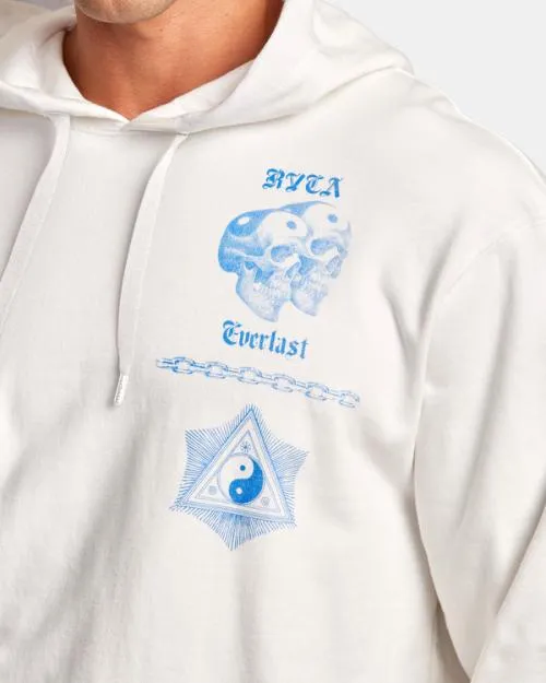 Rvca Everlast X Benjamin Jeanjean Hoodie Off White SportMen Hoodies and Sweatshirts
