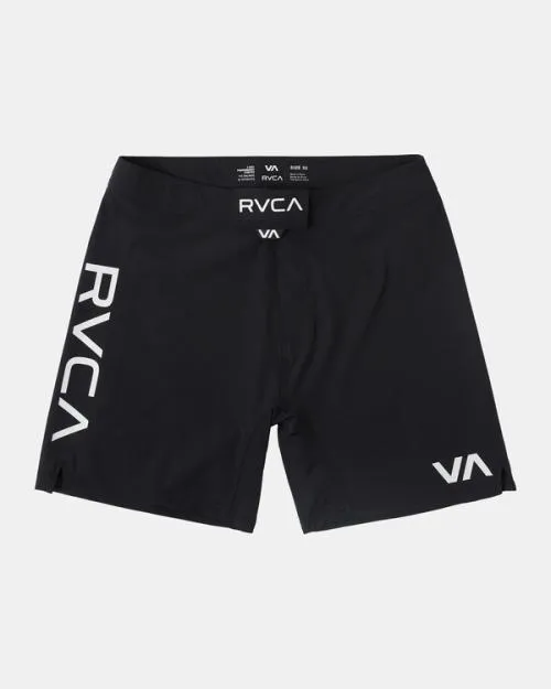 Rvca Fight Scrapper Elastic Waist Walkshorts 15034 Black Men Athletic Shorts