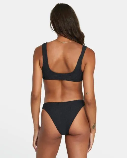 Rvca Grooves French Bikini Bottoms Black Women Bikini Bottoms