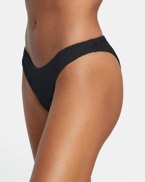 Rvca Grooves French Bikini Bottoms Black Women Bikini Bottoms