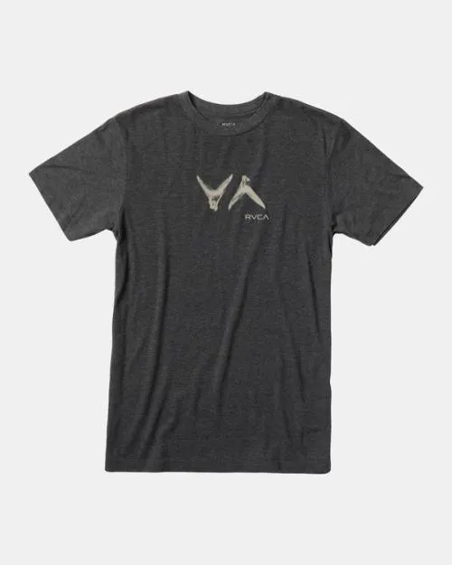 Rvca Hawaii Fins Tee Black Men Short Sleeves