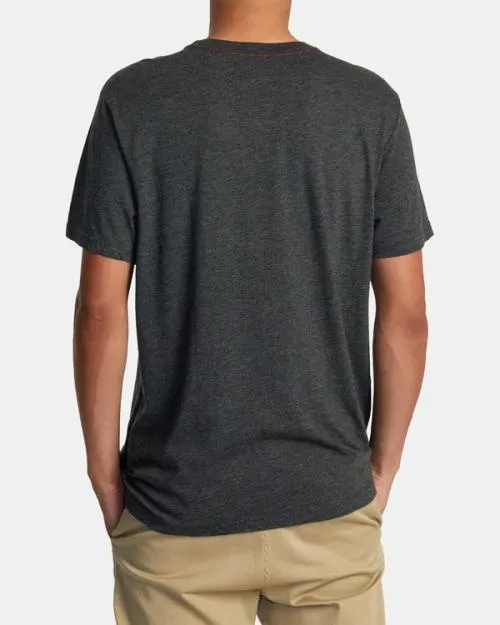 Rvca Hawaii Fins Tee Black Men Short Sleeves