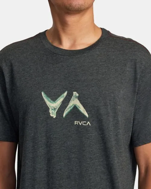 Rvca Hawaii Fins Tee Black Men Short Sleeves