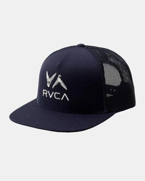 Rvca Hawaii Legend And Mana Snapback Hat Moody Blue Men Hats and Beanies