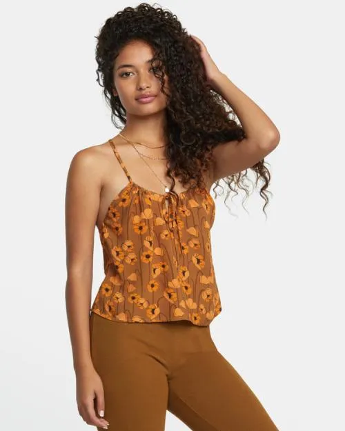 Rvca Holly Tank Top Sienna Women Tops