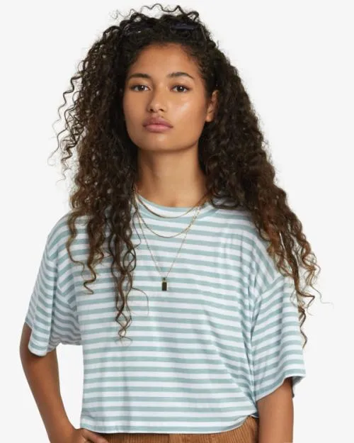 Rvca Hooky Tee Shale Women Tops