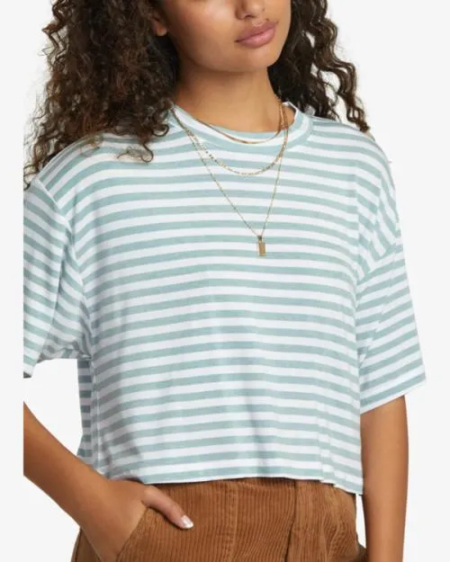 Rvca Hooky Tee Shale Women Tops