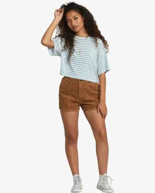 Rvca Hooky Tee Shale Women Tops