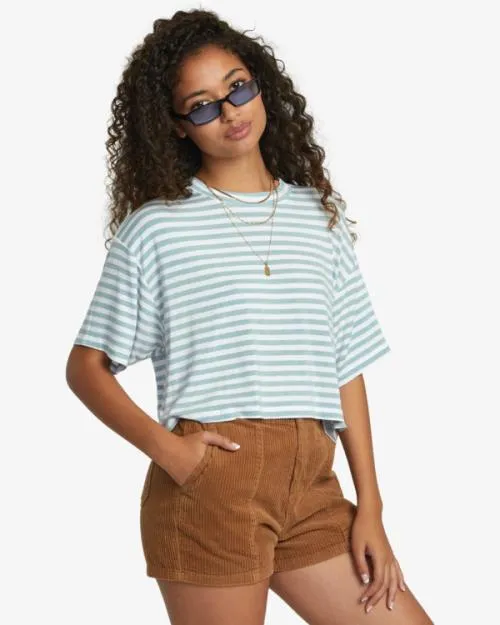 Rvca Hooky Tee Shale Women Tops