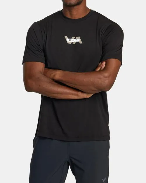 Rvca Layer TShirt Black SportMen Short Sleeves