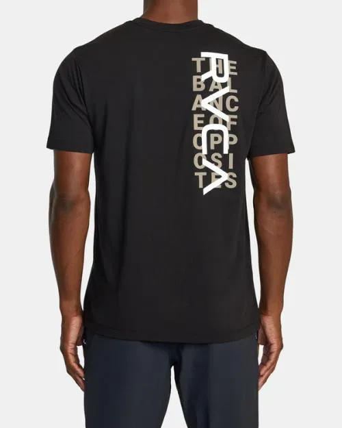 Rvca Layer TShirt Black SportMen Short Sleeves