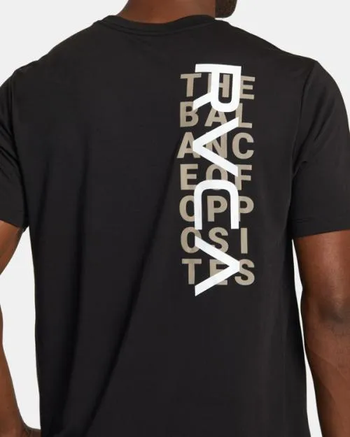 Rvca Layer TShirt Black SportMen Short Sleeves