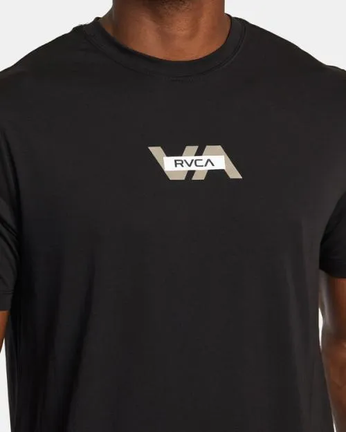 Rvca Layer TShirt Black SportMen Short Sleeves