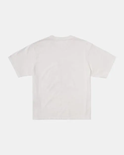 Rvca Mandroid Tee Vintage White Women Tees and Tanks