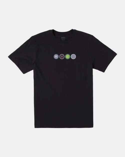 Rvca Metro TShirt Black Men Short Sleeves