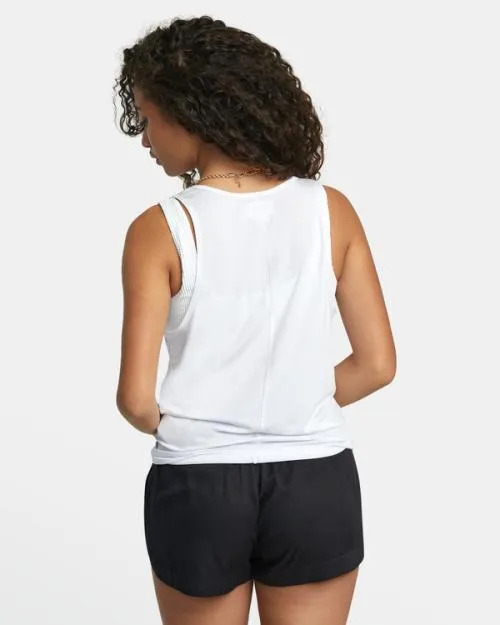 Rvca Minted Tank Top Whisper White Women Tees and Tanks