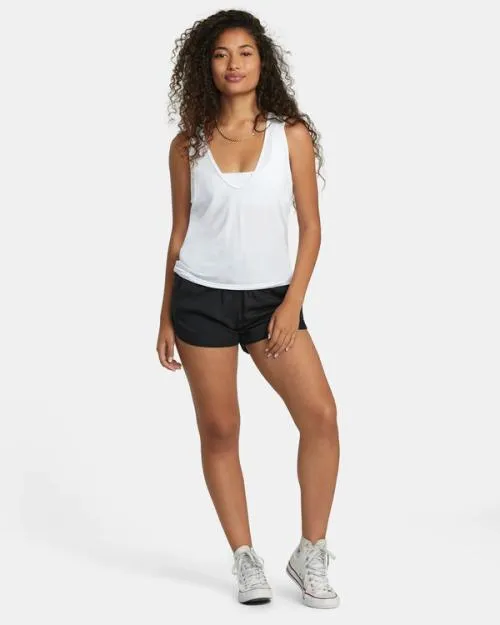 Rvca Minted Tank Top Whisper White Women Tees and Tanks