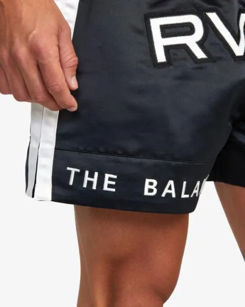 Rvca Muay Thai Boxing Shorts 15034 Black Men Athletic Shorts