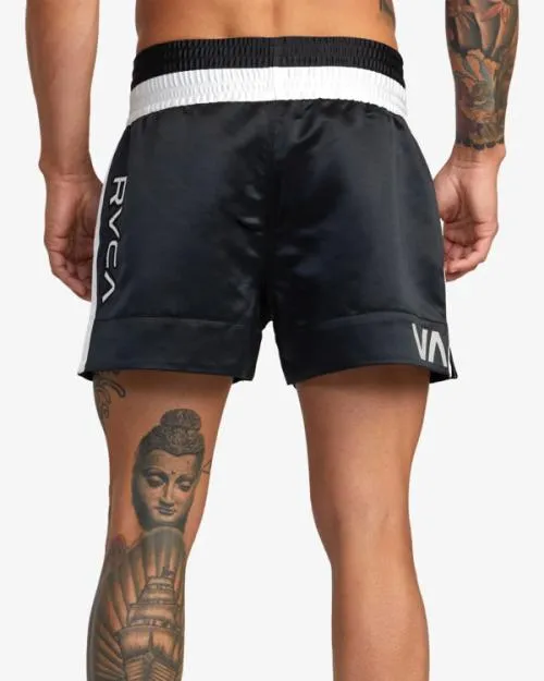 Rvca Muay Thai Boxing Shorts 15034 Black Men Athletic Shorts