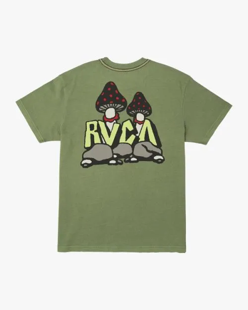 Rvca Mycelyum Tee Mosstone Men Short Sleeves