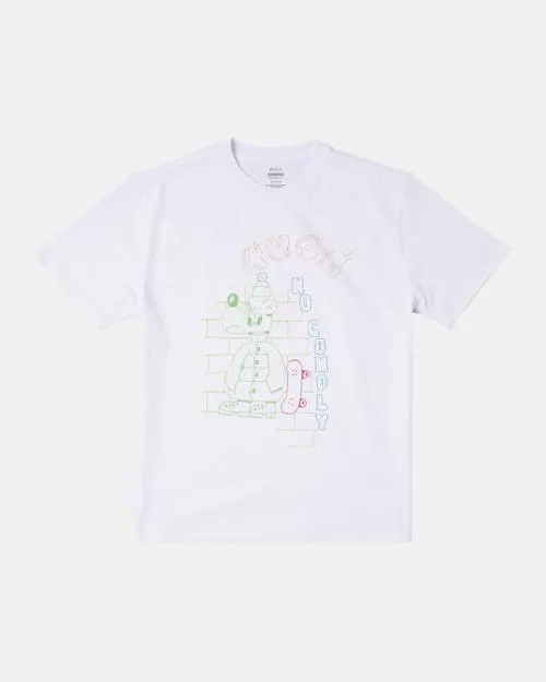 Rvca No Comply Tee White Men Short Sleeves
