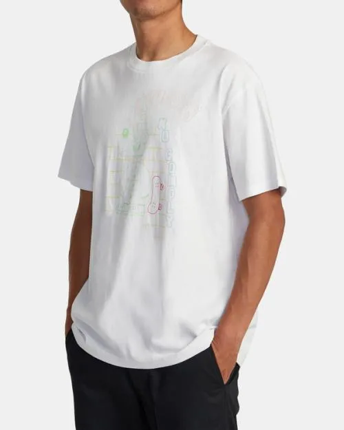 Rvca No Comply Tee White Men Short Sleeves