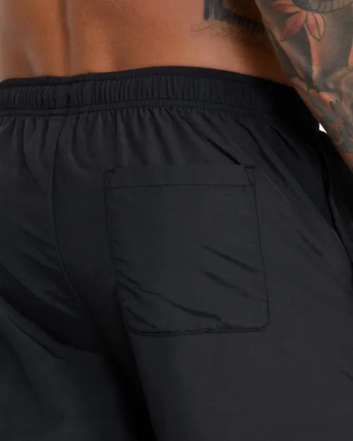 Rvca Outsider Basecamp 16034 Training Shorts Black Men Athletic Shorts