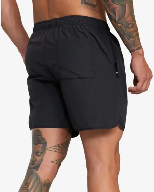 Rvca Outsider Basecamp 16034 Training Shorts Black Men Athletic Shorts