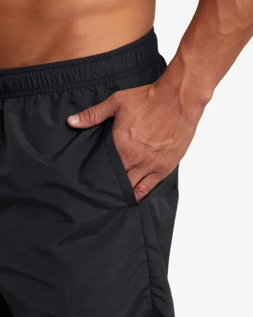 Rvca Outsider Basecamp 16034 Training Shorts Black Men Athletic Shorts