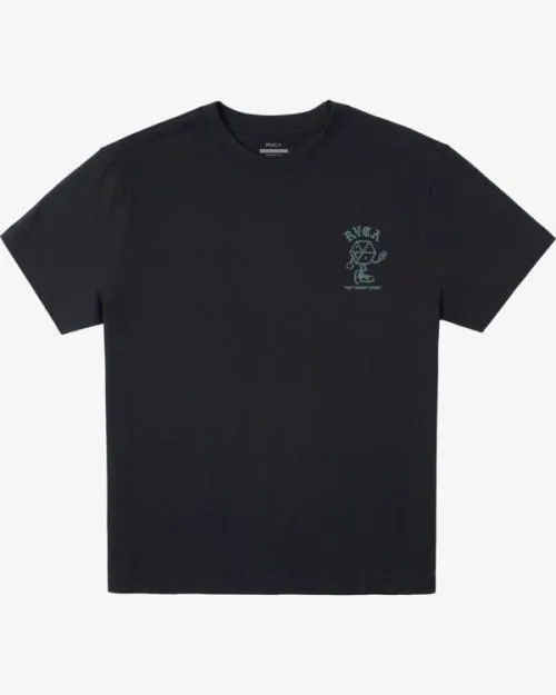 Rvca Pair O Dice TShirt Black Men Short Sleeves