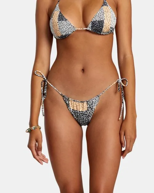 Rvca Patchwork Medium Bikini Bottoms Multi Women Bikini Bottoms