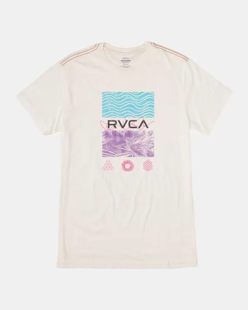 Rvca Radio Fauna Tee Antique White Men Short Sleeves