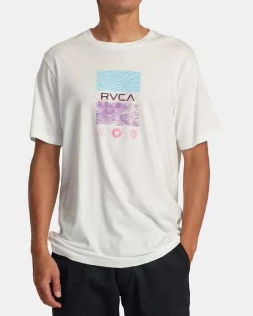 Rvca Radio Fauna Tee Antique White Men Short Sleeves