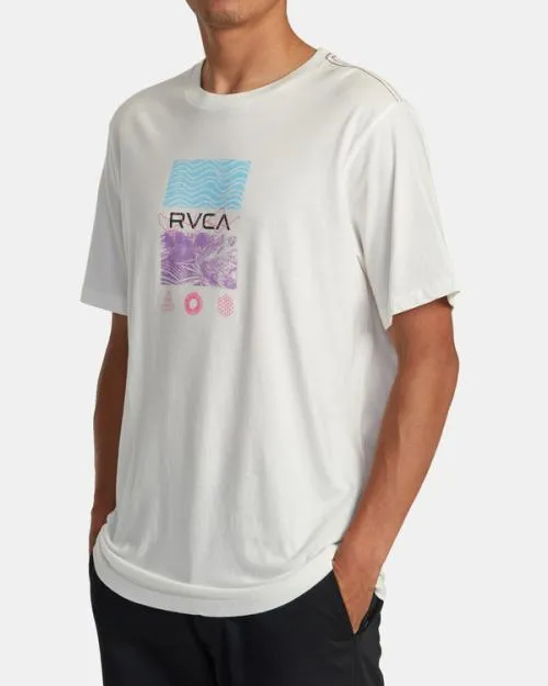 Rvca Radio Fauna Tee Antique White Men Short Sleeves