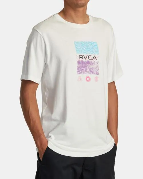 Rvca Radio Fauna Tee Antique White Men Short Sleeves