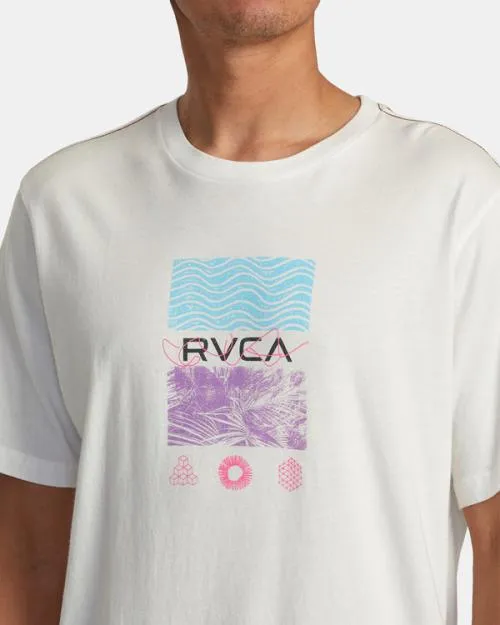 Rvca Radio Fauna Tee Antique White Men Short Sleeves