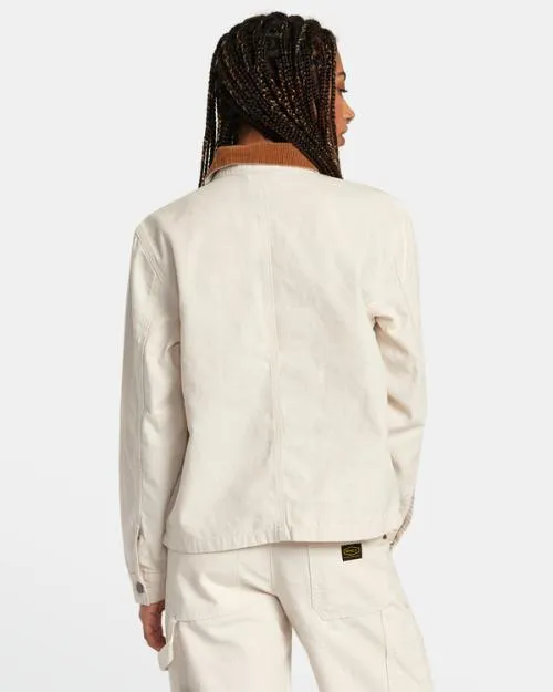 Rvca Recession Chore Coat Latte Women Jackets
