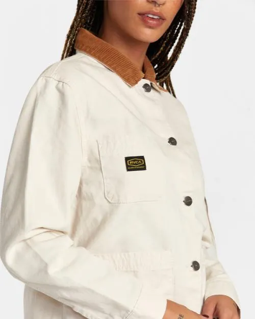 Rvca Recession Chore Coat Latte Women Jackets