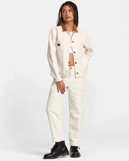 Rvca Recession Chore Coat Latte Women Jackets