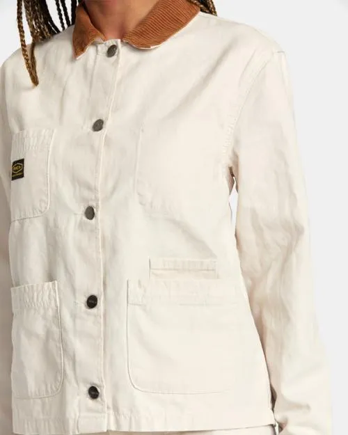 Rvca Recession Chore Coat Latte Women Jackets