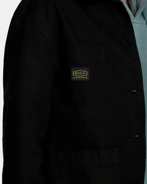 Rvca Recession Chore Coat True Black Women Jackets