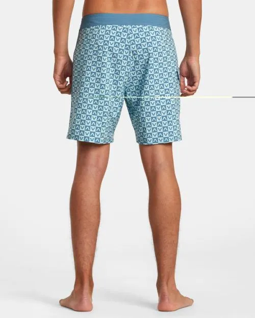 Rvca Restless Boardshorts 17034 Blue Men Boardshorts
