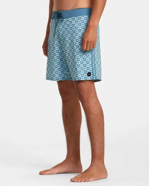 Rvca Restless Boardshorts 17034 Blue Men Boardshorts