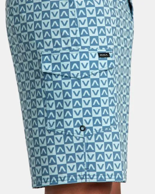 Rvca Restless Boardshorts 17034 Blue Men Boardshorts
