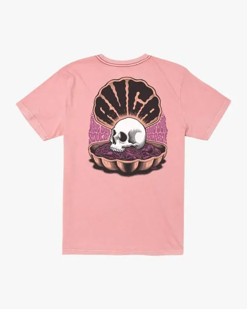 Rvca Save Our Souls Tee Dusty Rose Men Short Sleeves