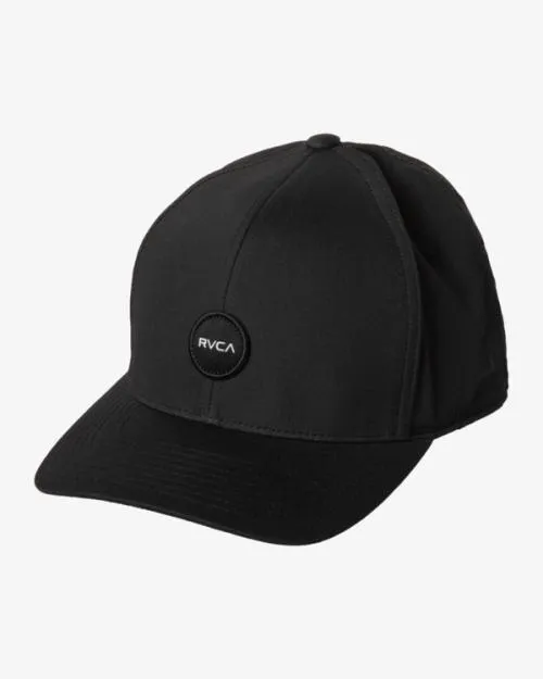 Rvca Seasons Flexfit Hat Black Men Hats and Beanies