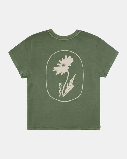 Rvca Shine TShirt Leaf Women Tees and Tanks