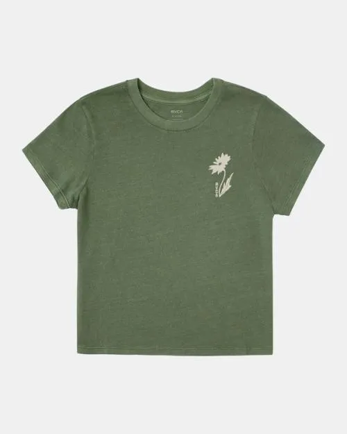 Rvca Shine TShirt Leaf Women Tees and Tanks