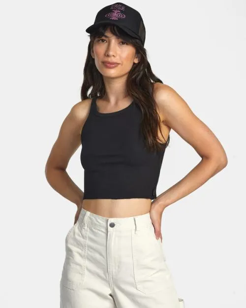 Rvca Slide Tank Top Rvca Black Women Tops